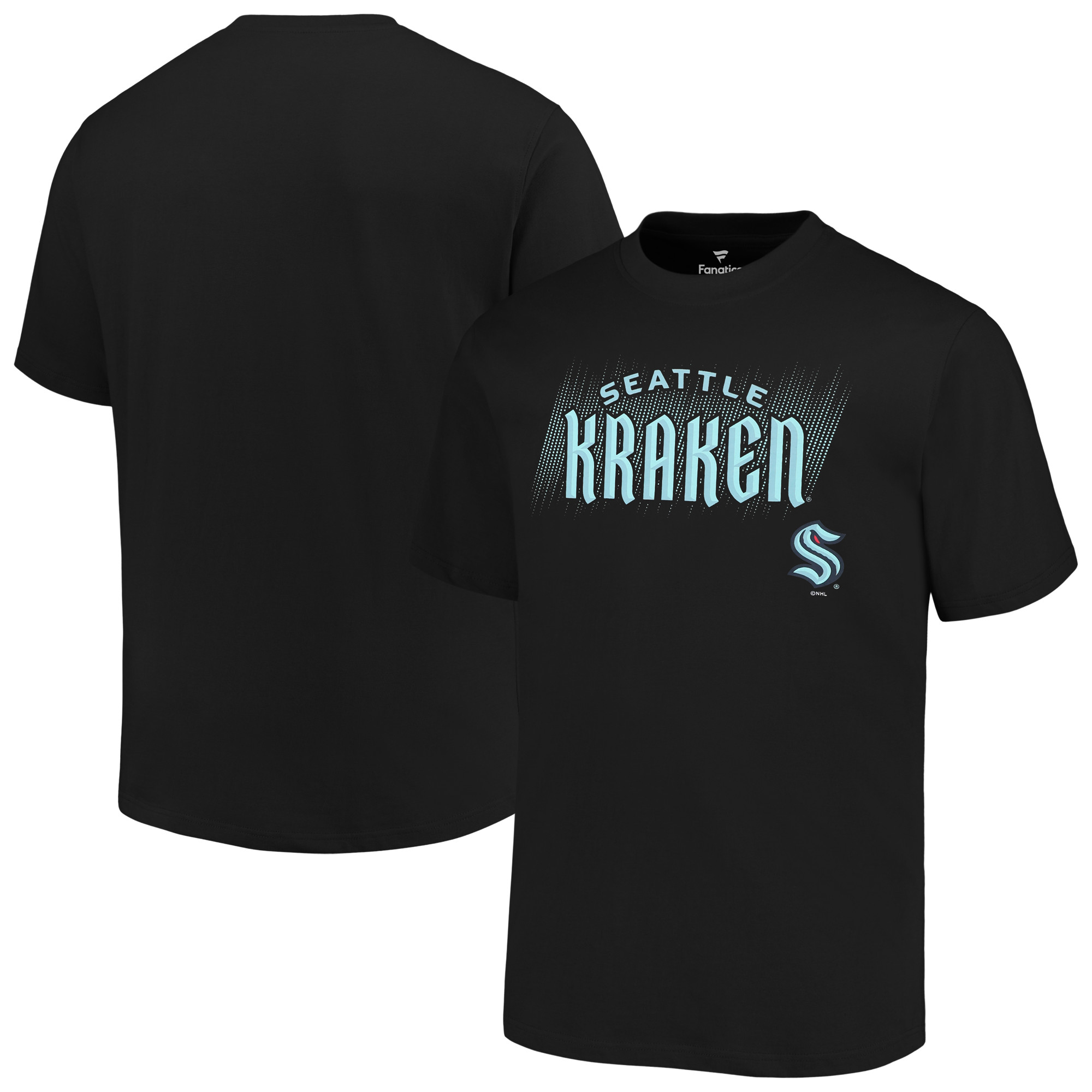 Men's Fanatics Black Seattle Kraken Big \u0026 Tall Wordmark T-Shirt